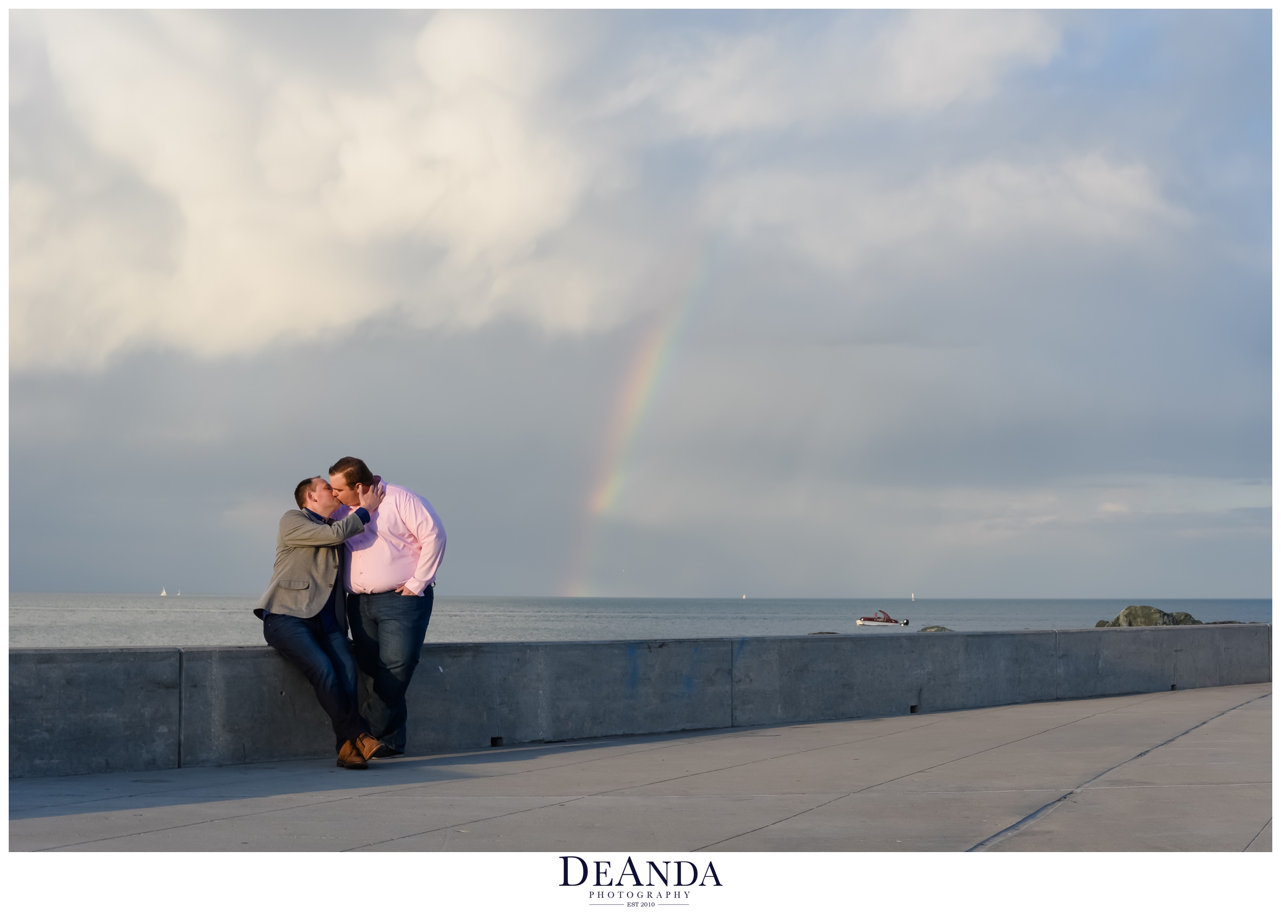 LGBT rainbow engagement session chicago