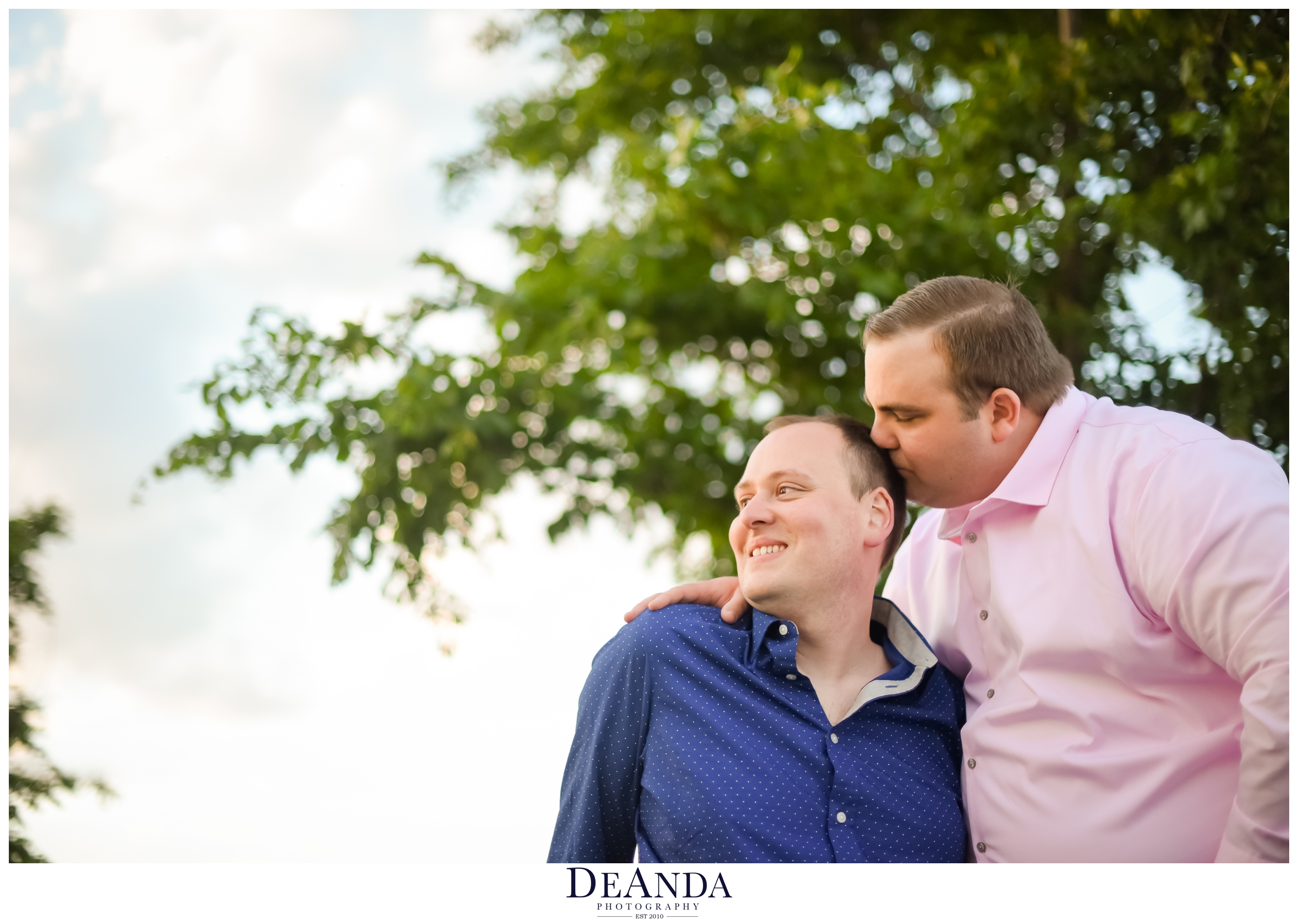 Chicago engagement photos of gay couple