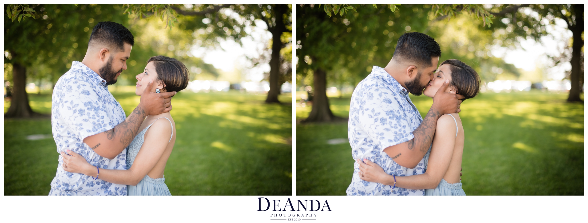 Chicago Montrose Harbor engagement photos