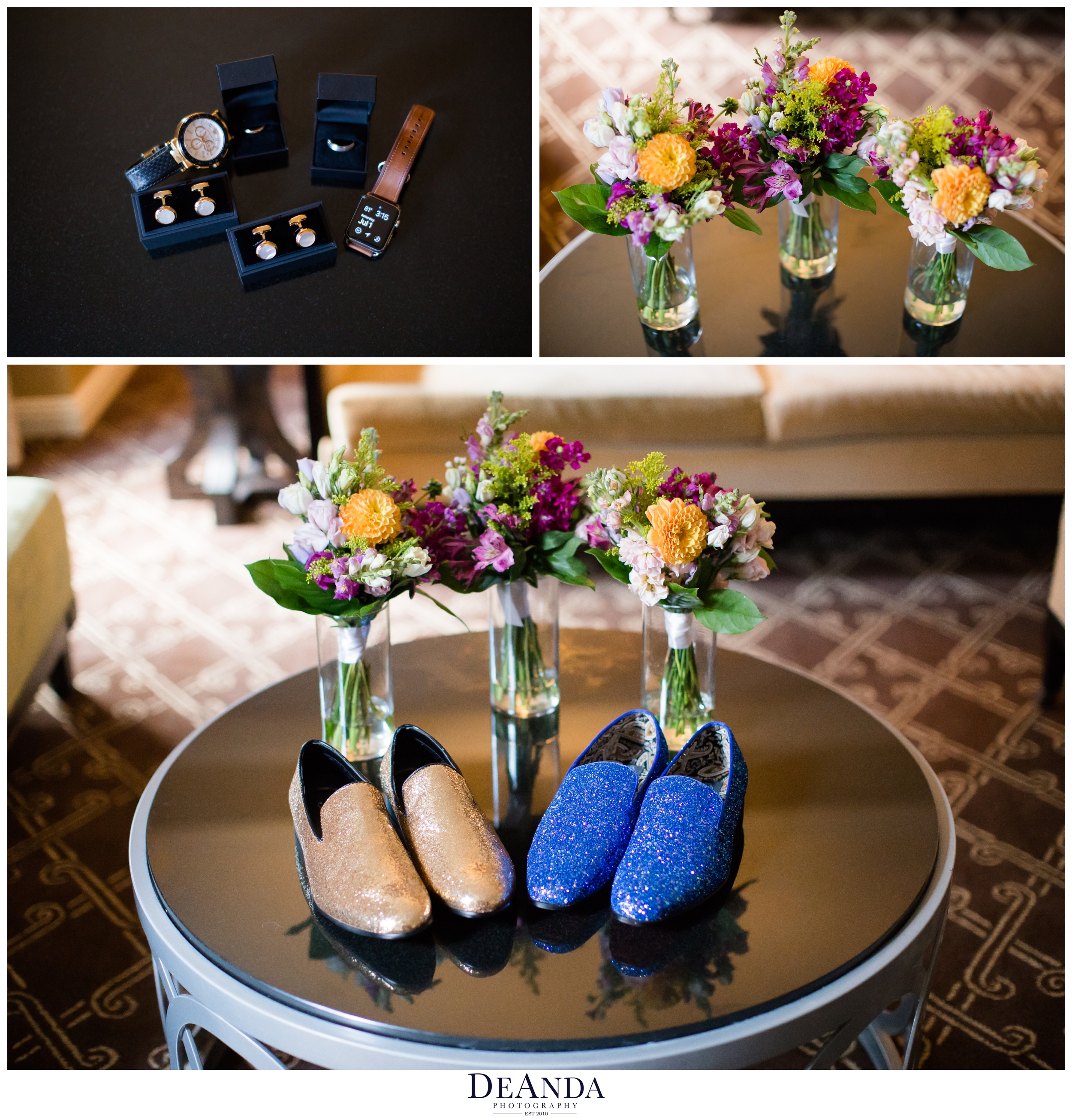 groom glitter shoes and accesories