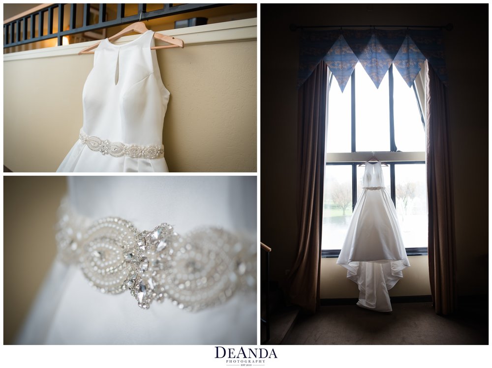 Wedding dress at the Pheasant Run Resort in St.Charles Illinois