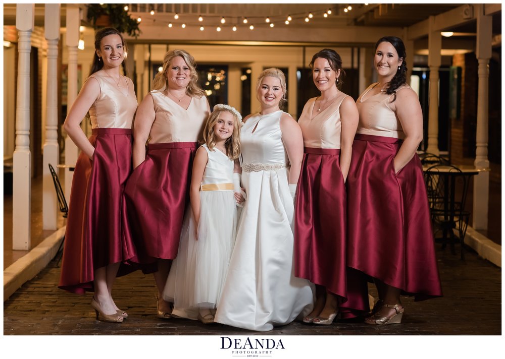 bridal party at Pheasant Run Resort in St.Charles Illinois