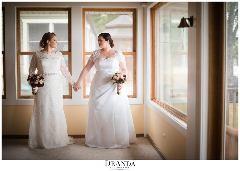 brides on their wedding day in chicago