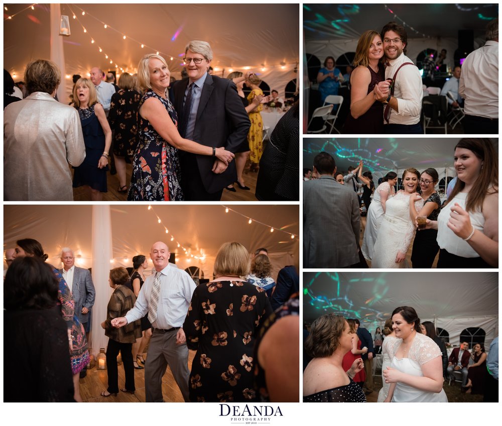 reception of same sex wedding outside of Chicago in the suburbs