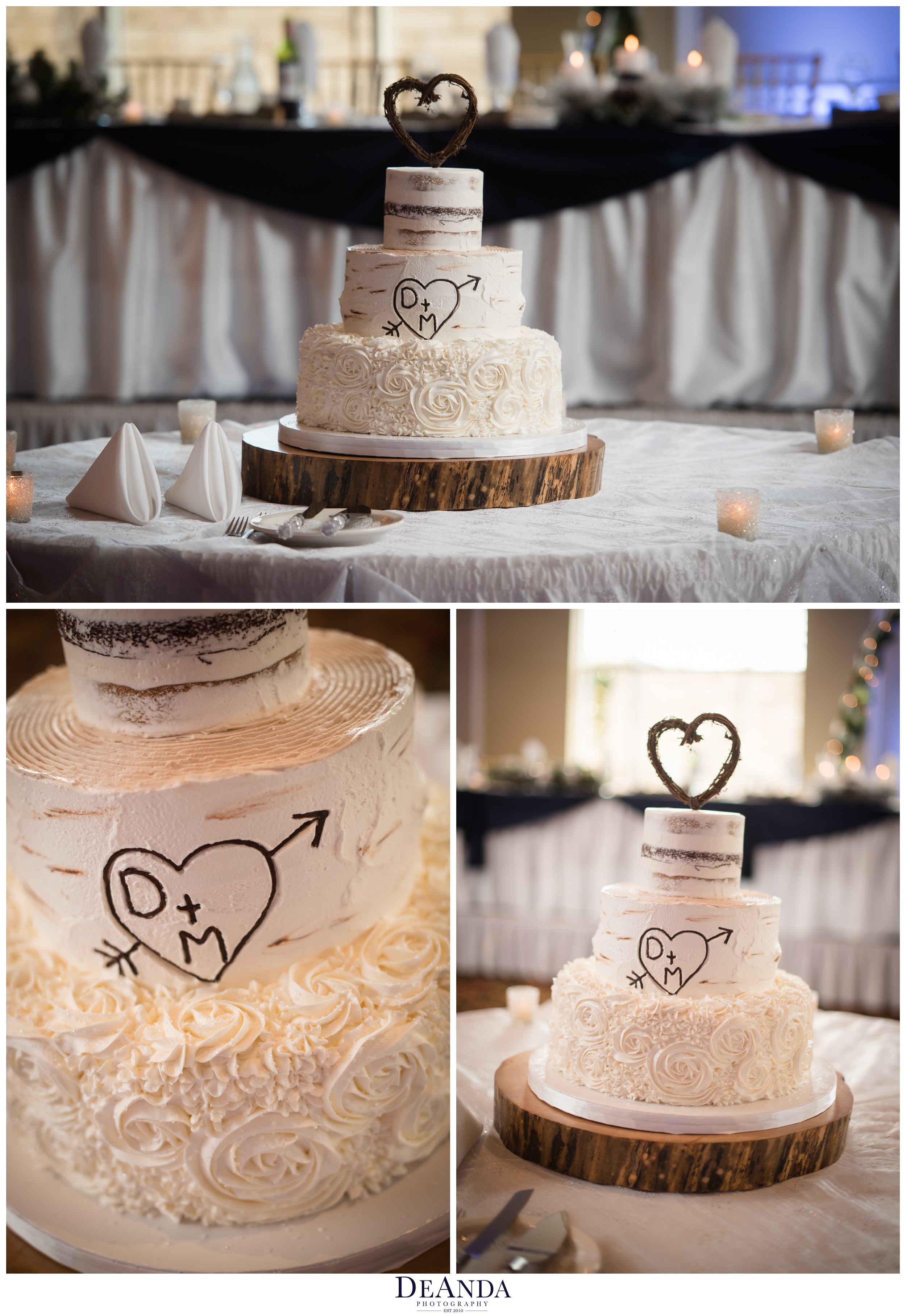 creative cakes wedding cake with rustic touches