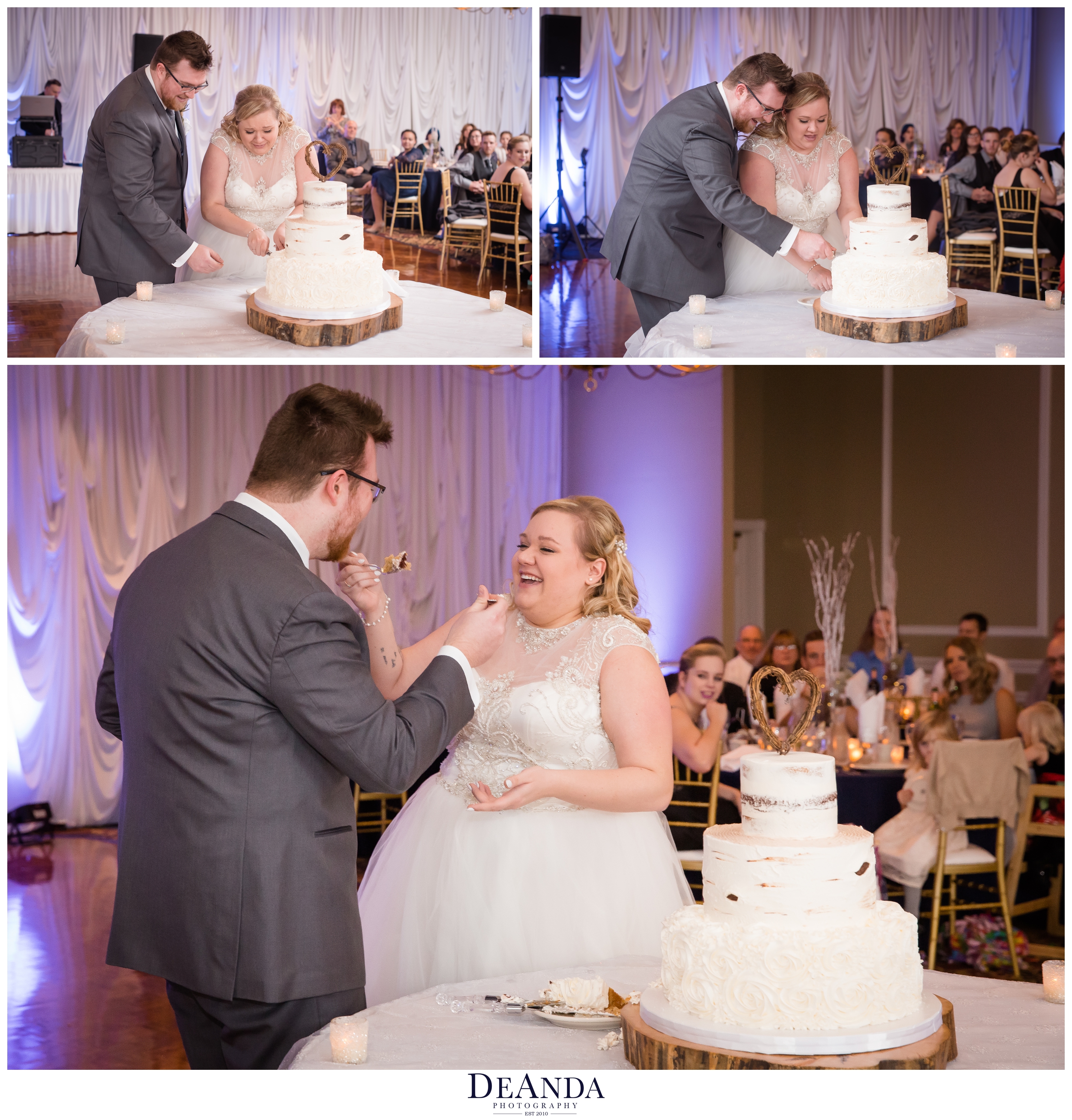 cake cut at tuscany falls