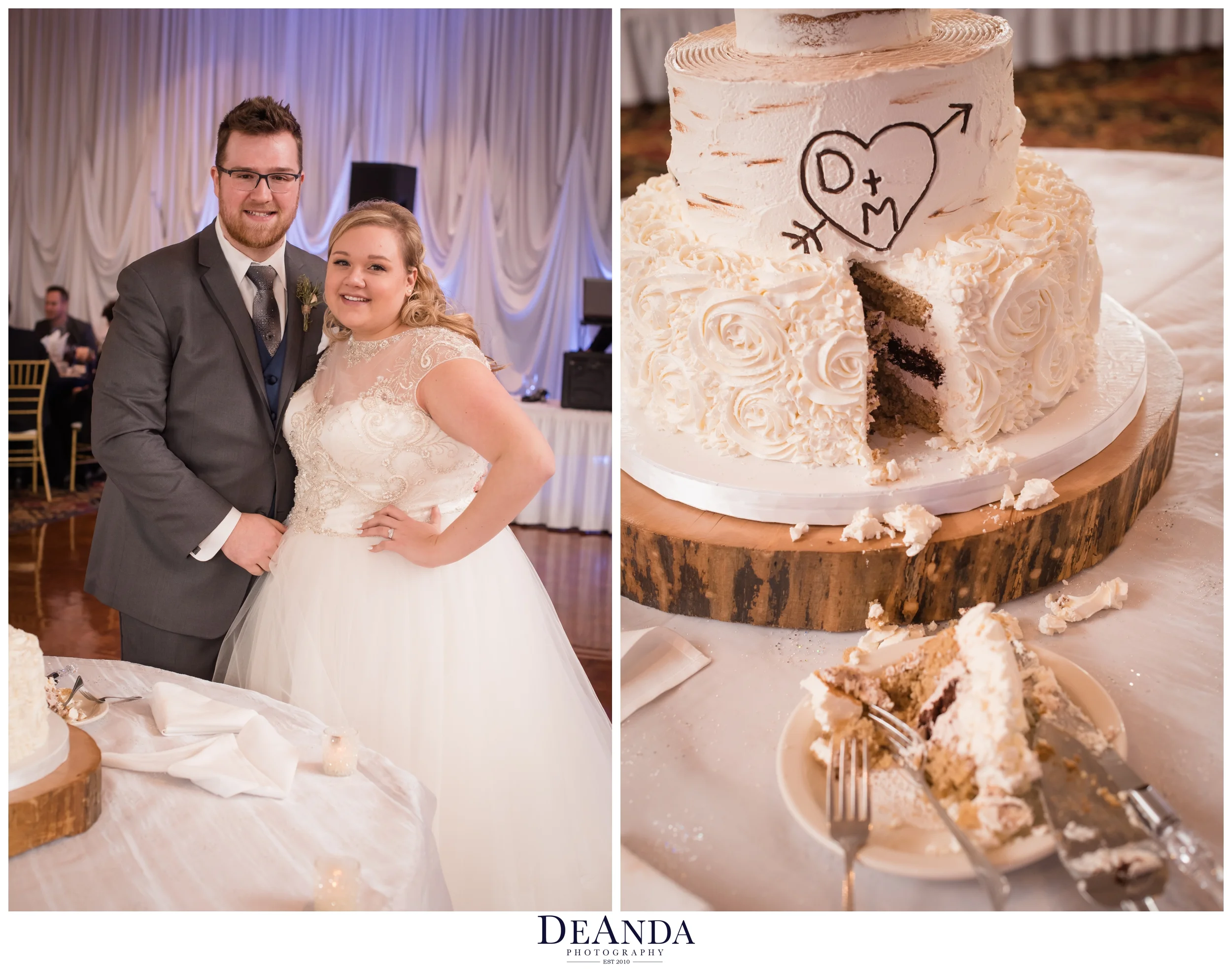 cake cut at tuscany falls
