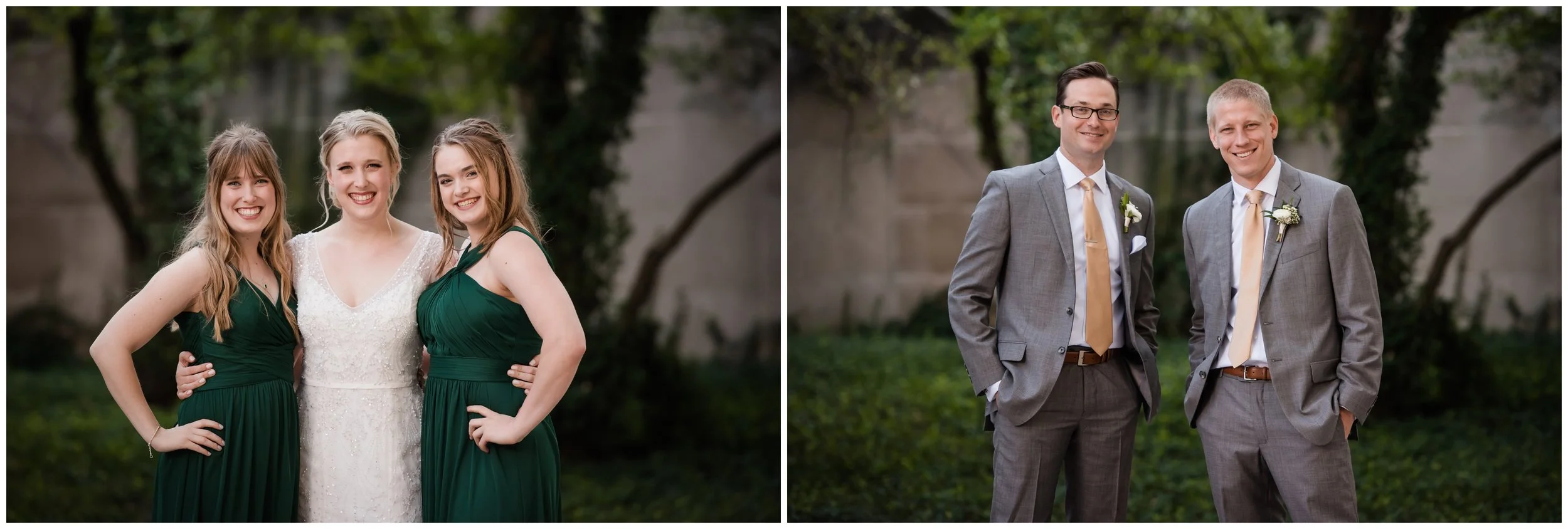 Art Institute Gardens Chicago Wedding Photos
