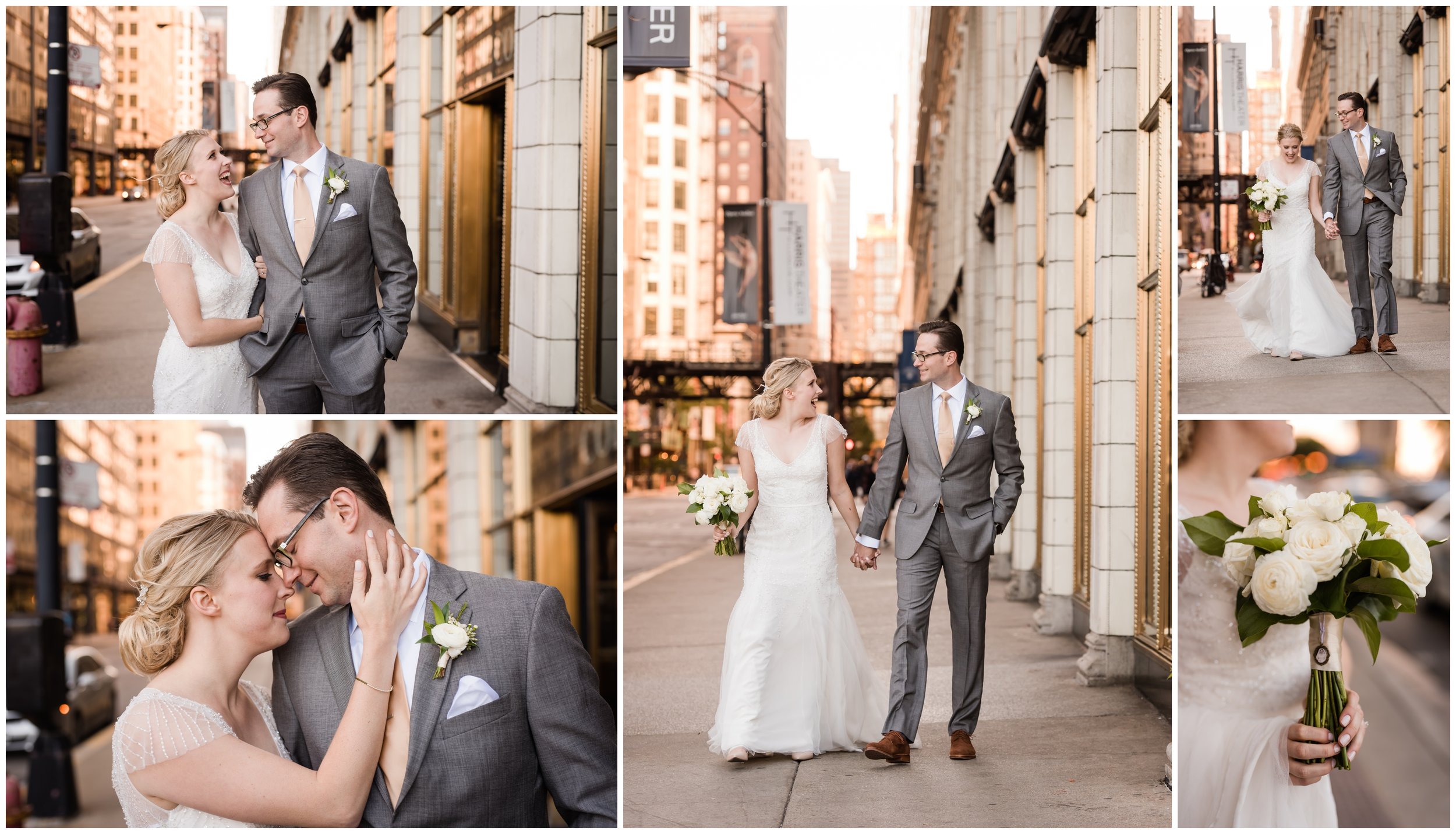 Chicago Street Photography for wedding day