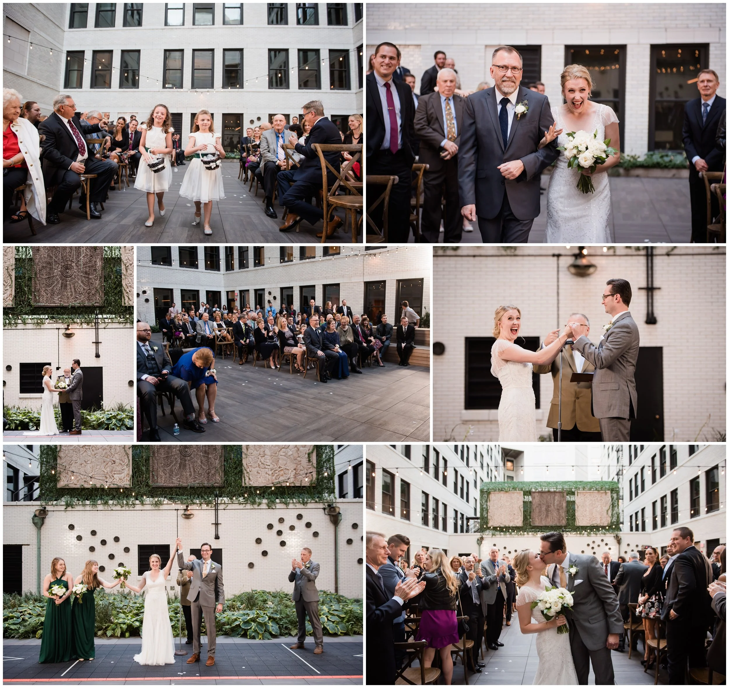Wedding Ceremony at the National in Chicago