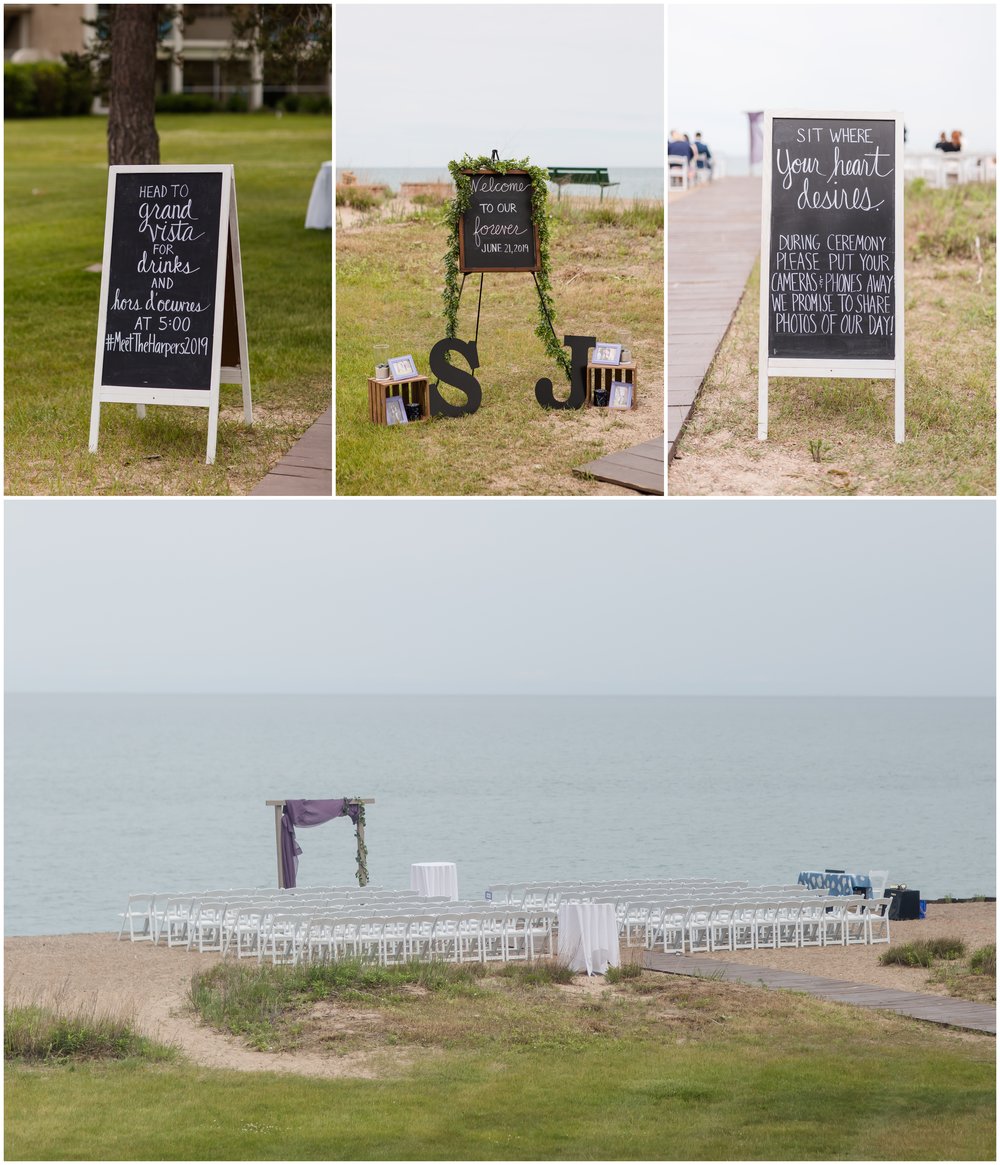 Illinois Beach Resort Zion Summer Wedding Ceremony Site 