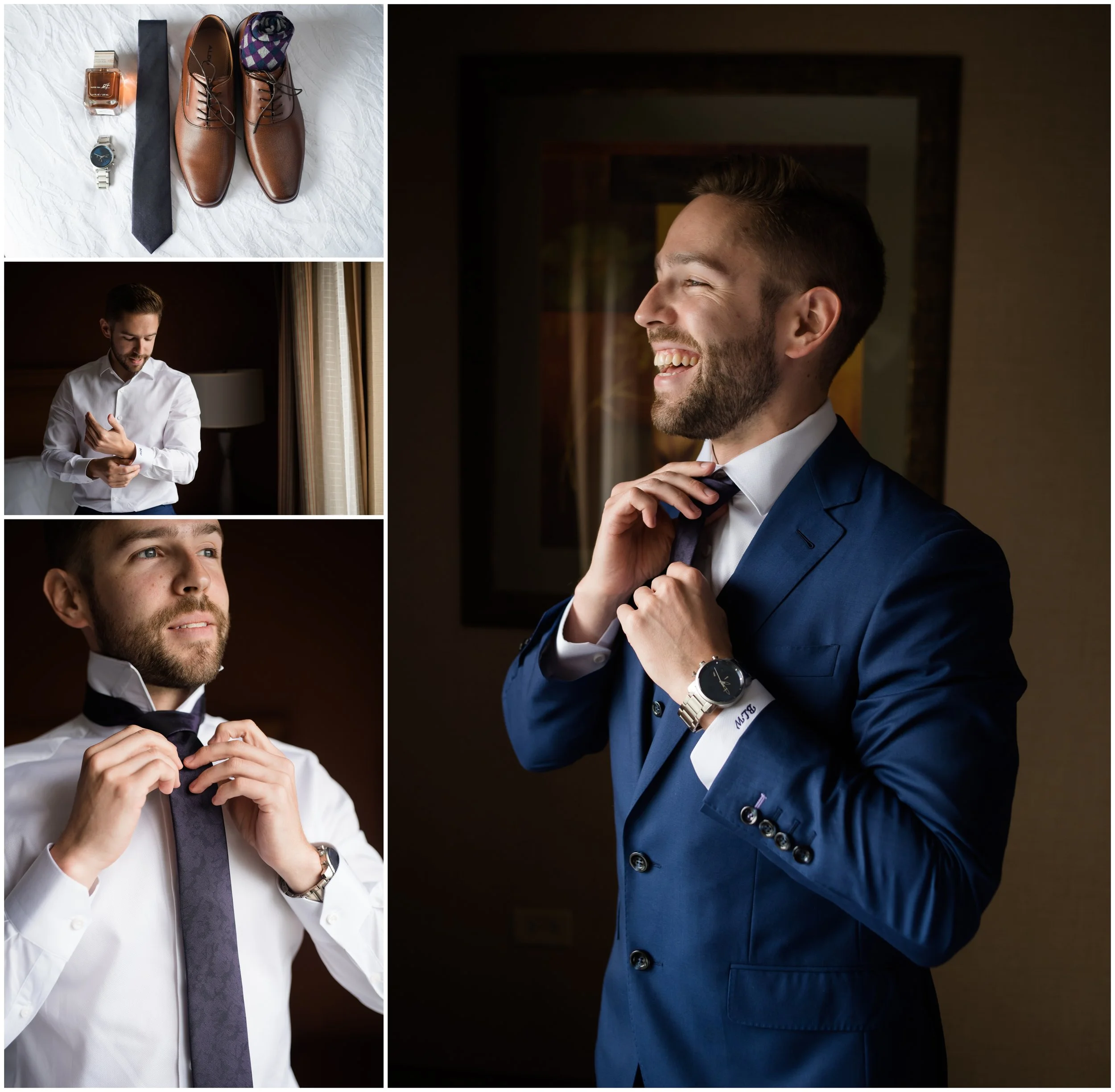 Groom getting ready Orland Park