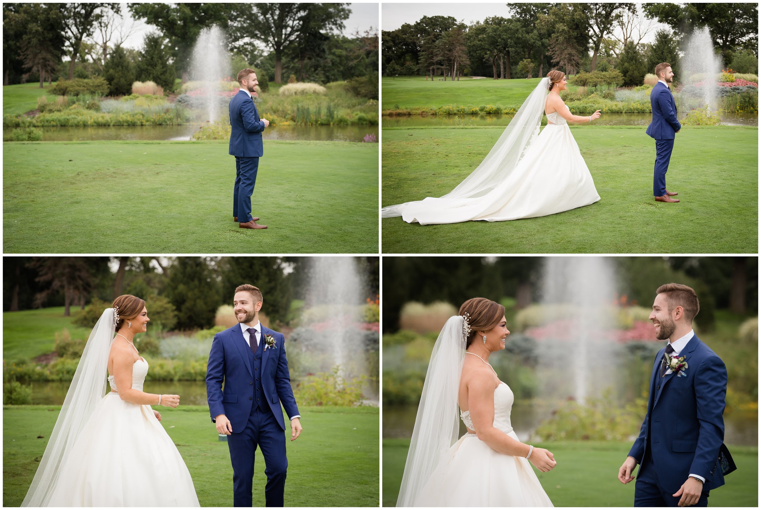 First Look at Silver Lake Country Club Wedding
