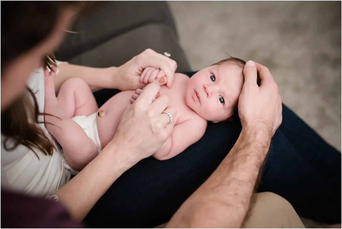 newborn photography lake in the hills