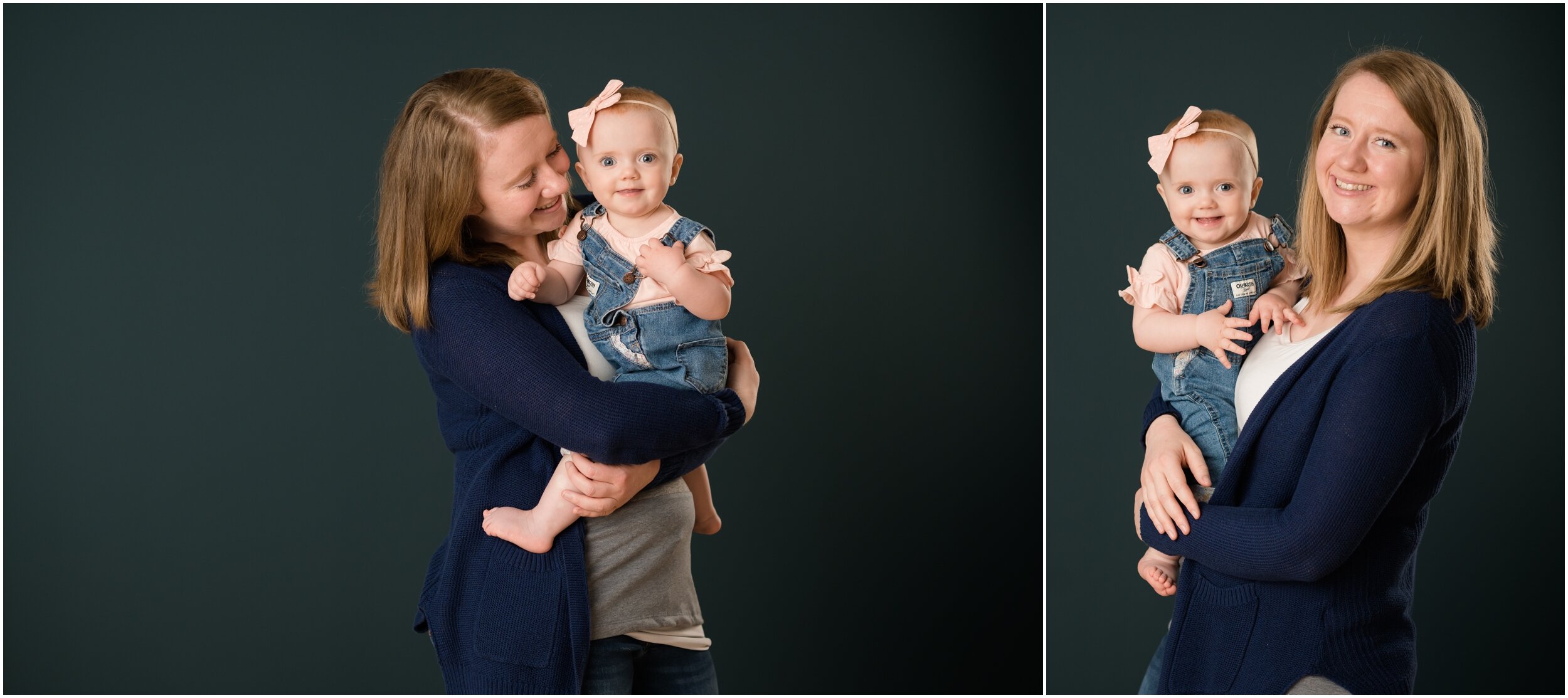 Mommy and daughter studio image