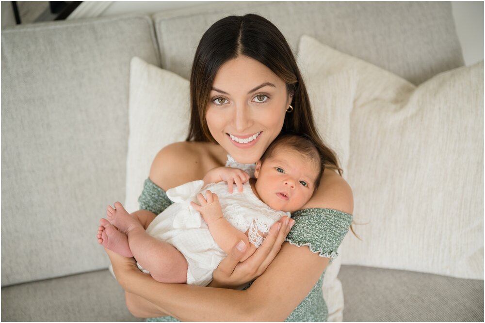 Mom with newborn baby