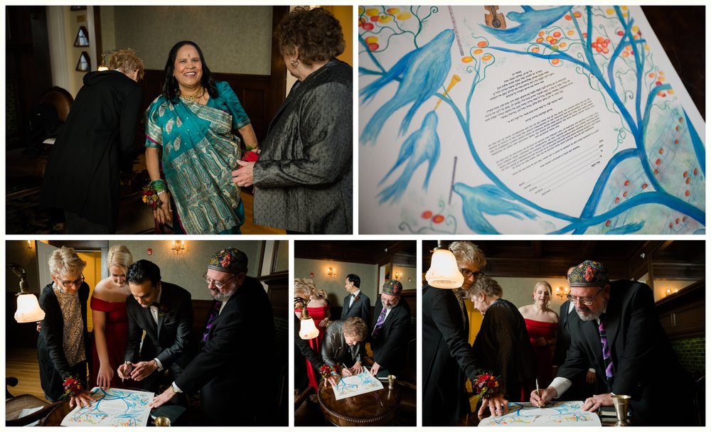 Ketubah signing at Wilder Mansion