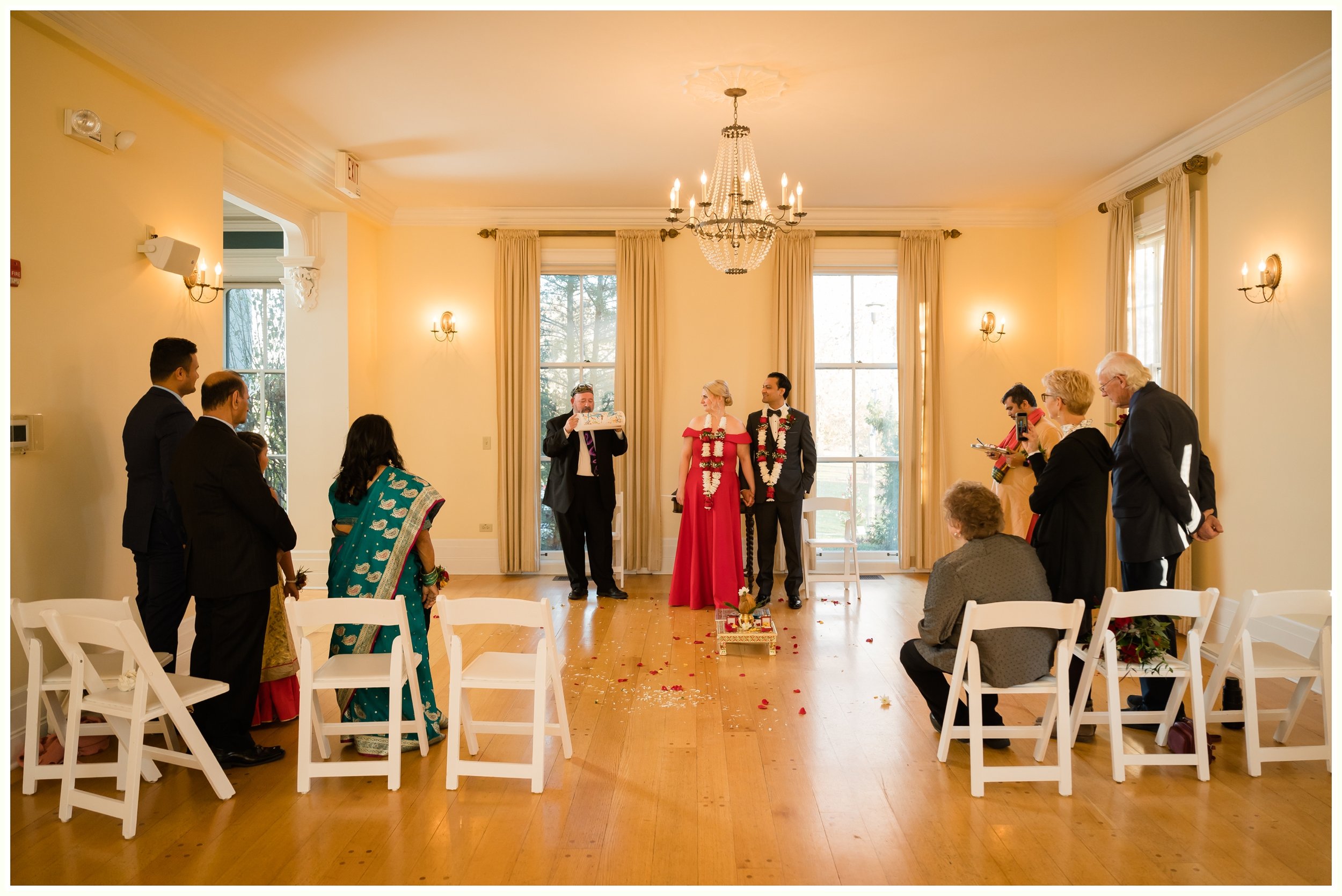 Micro wedding at Wilder Mansion in Elmhurst