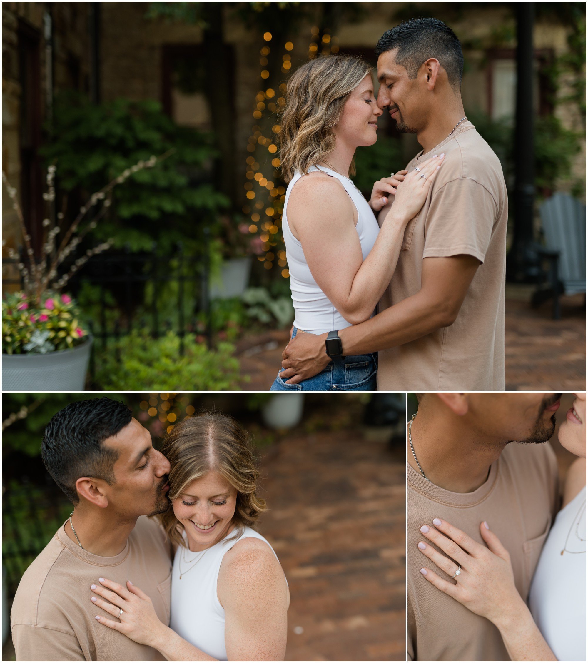 Romantic Downtown Geneva Engagement Photos