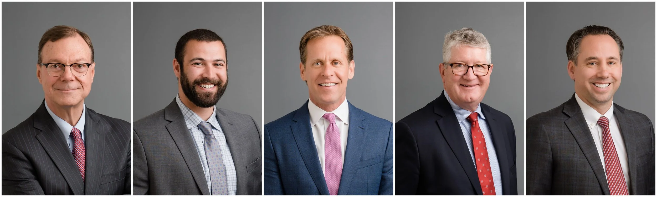 Injury lawyers individual headshots on location in chicago