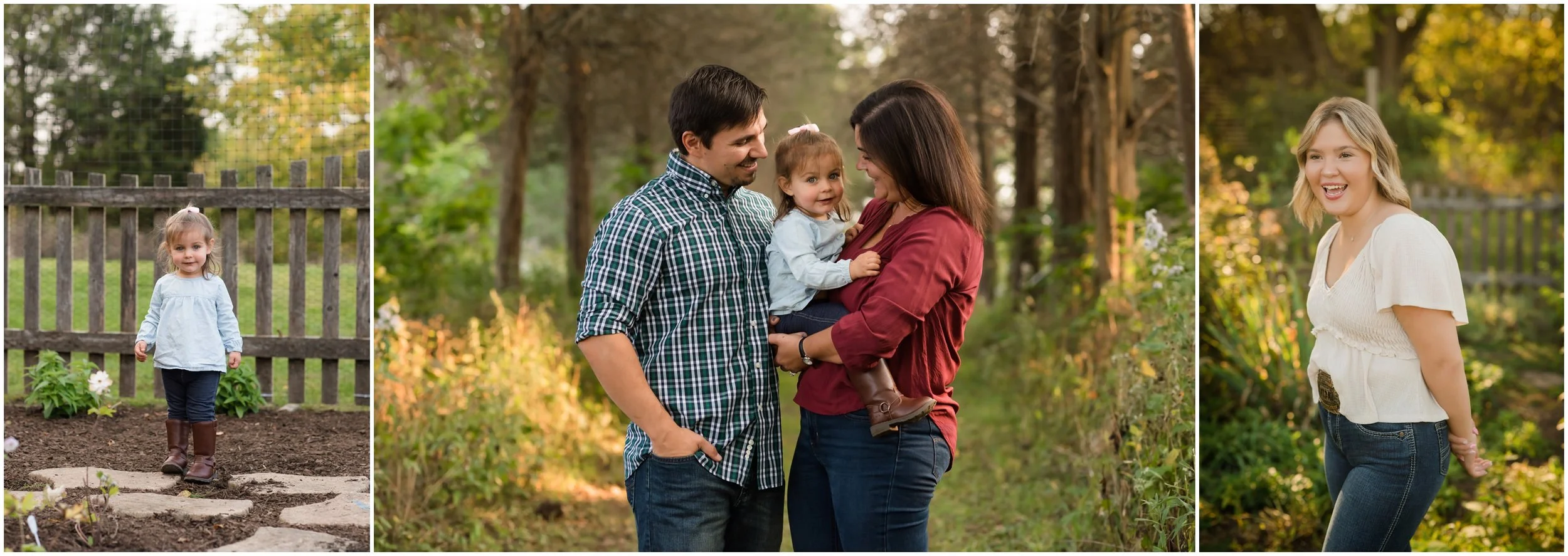 Toddler and Pre-teen at Vehe Barn in Deer Park