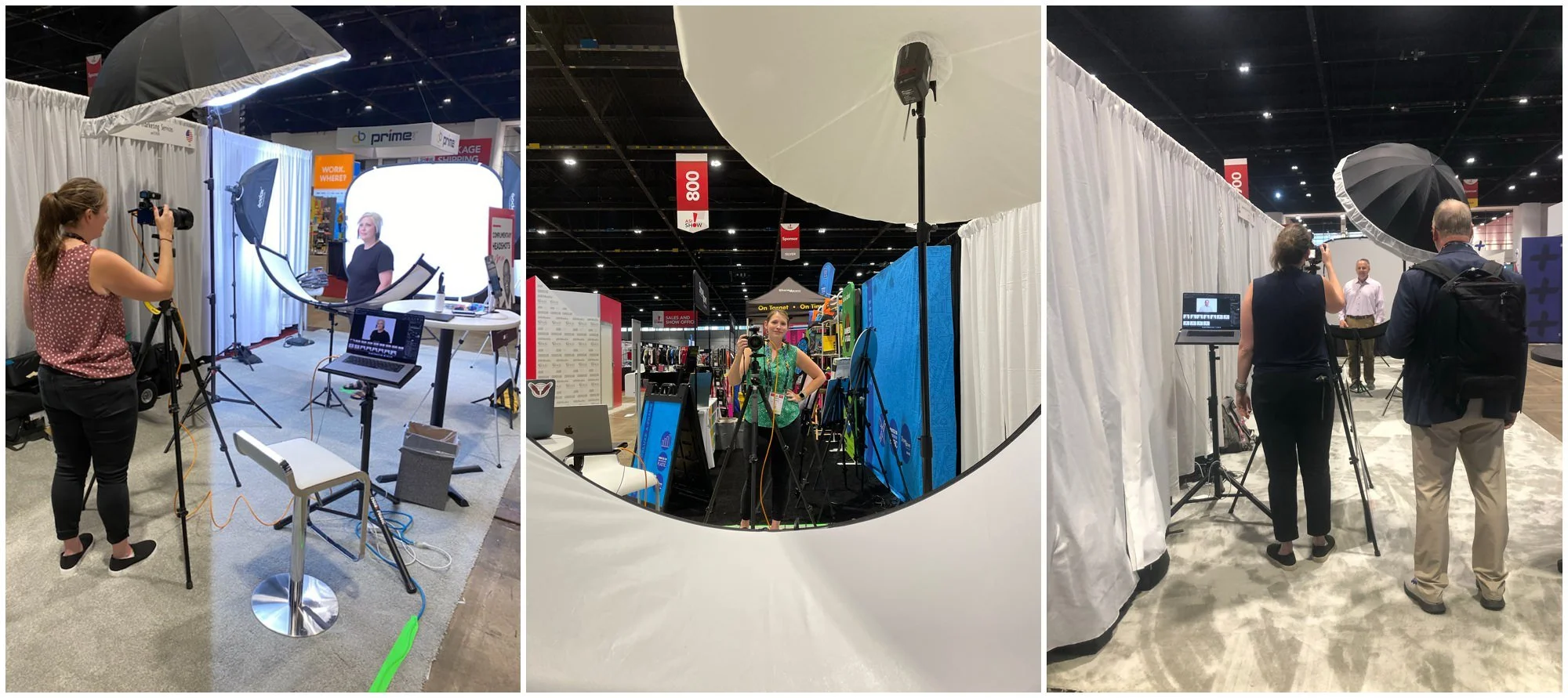 Headshot Booth on Conference Floor