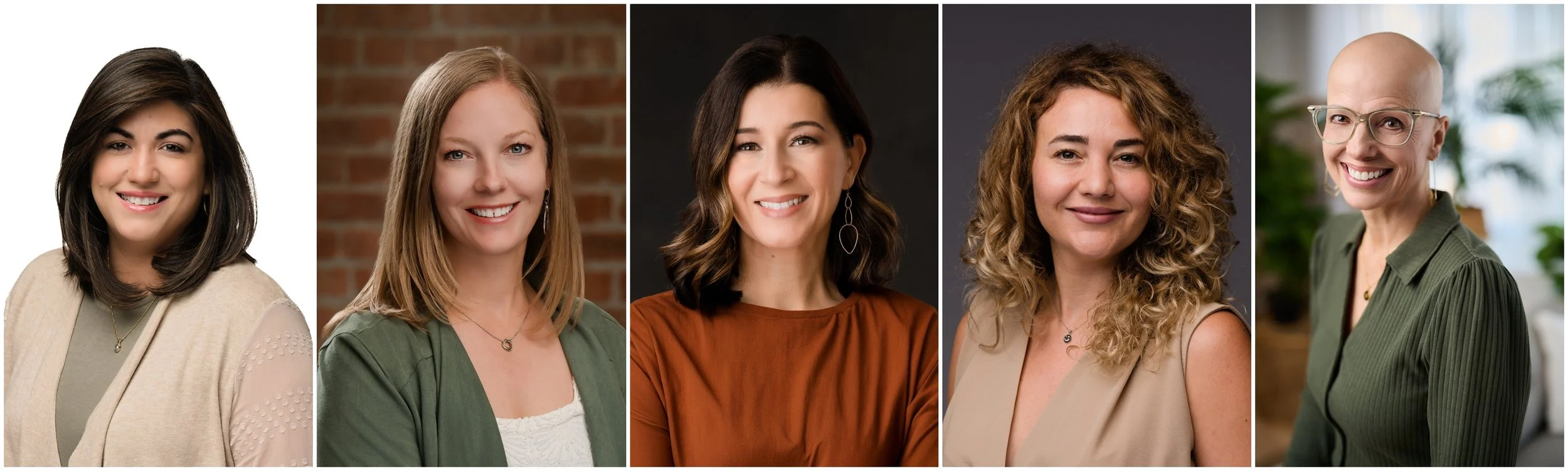 all earth tones for headshots and how they look on the subjects