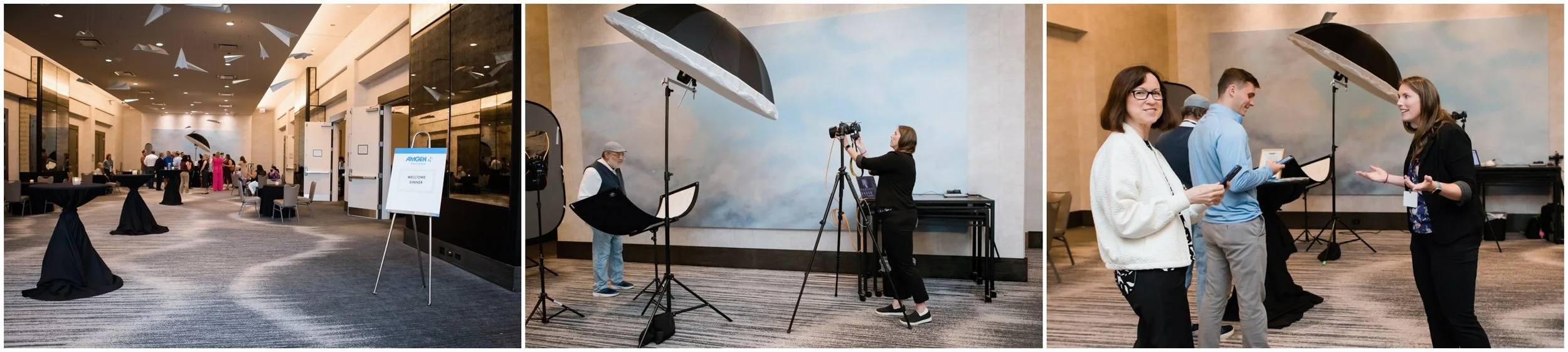 behind the scenes for headshot booth in schaumburg and rosemont
