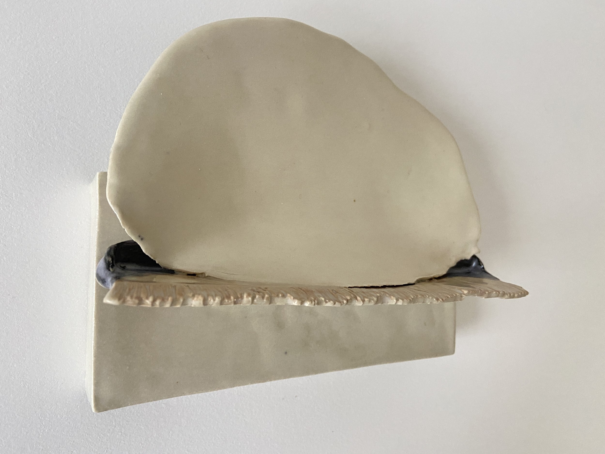  Do not make mistakes, 2022, glazed cone 6 ceramic stoneware, 6x7x2.75” 