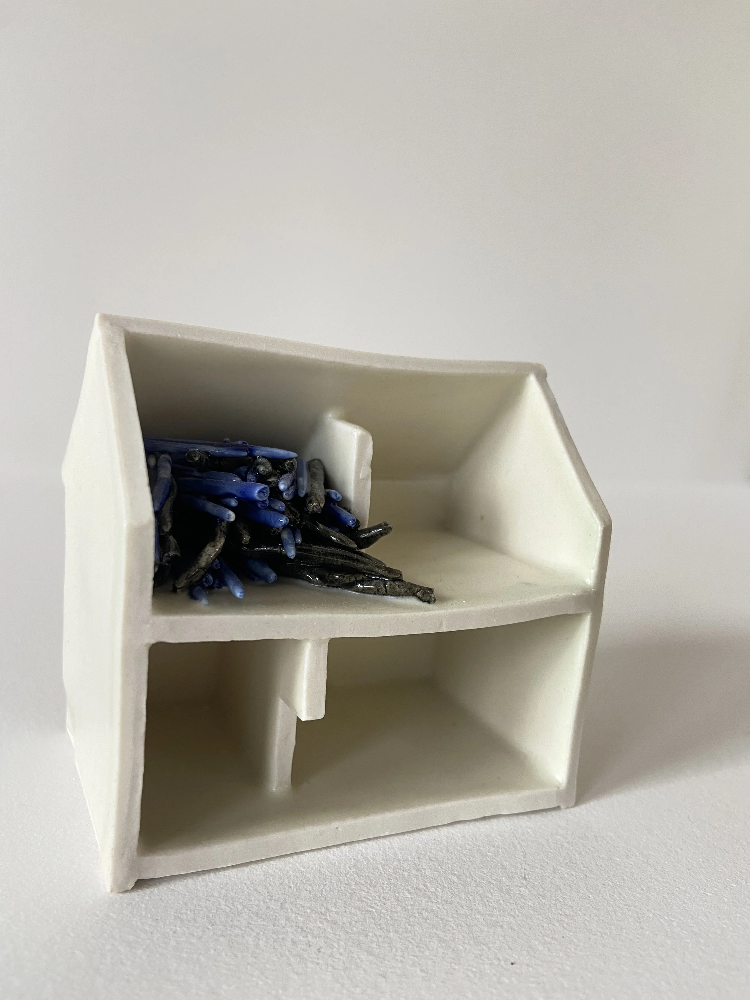  This can’t stay here, 2022, glazed cone 6 porcelain, 3.5x4x2” 