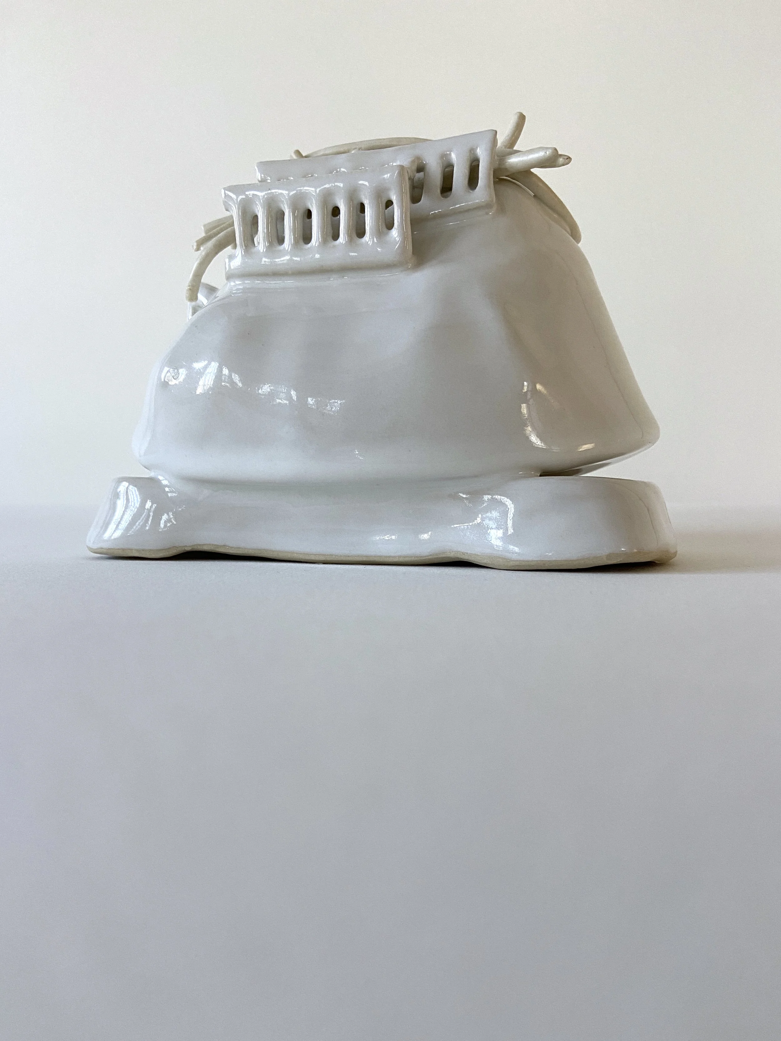  Foundation, 2022, glazed cone 6 ceramic stoneware, 4.5x6x4” 