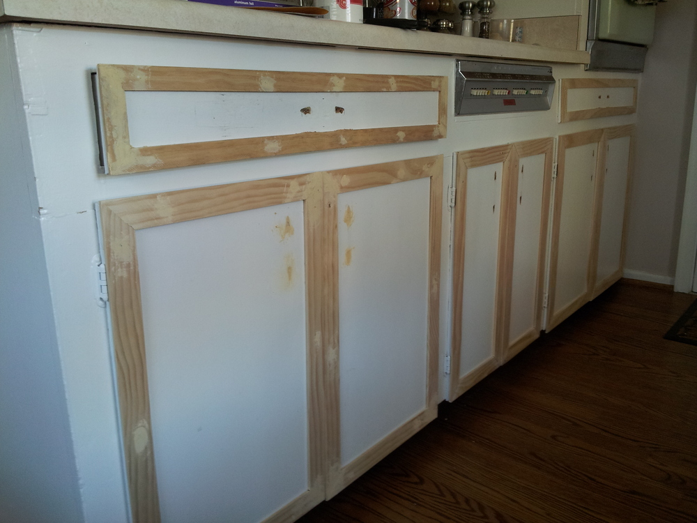 Kitchen Cabinets Makeover Brooklyn, How To Add Trim Flat Kitchen Cabinet Doors