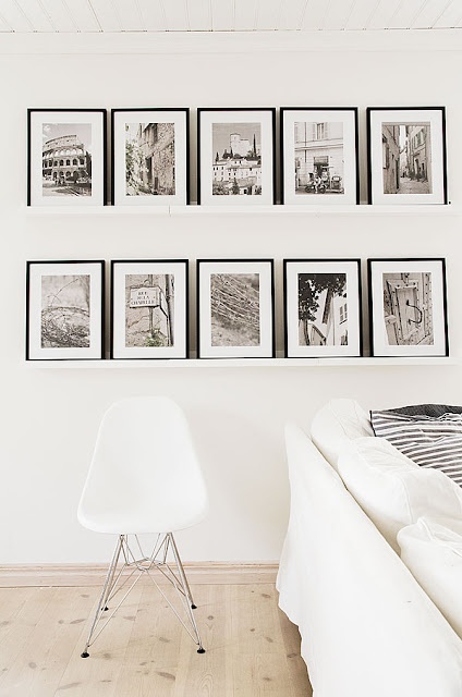Black and White Travel Gallery Wall and Other Gallery Wall Ideas