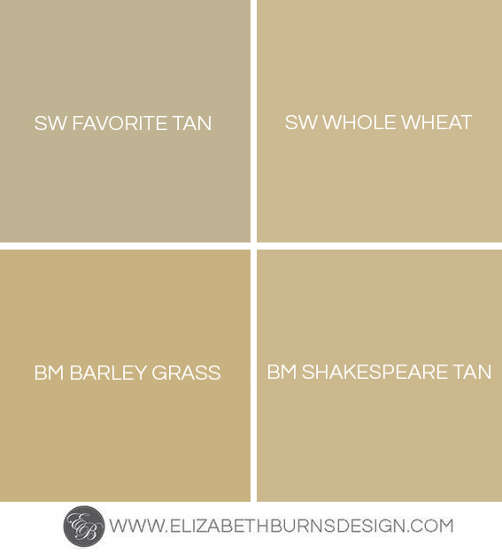 Shades Of Gold Paint Colors, Warm Gold Paint Colors