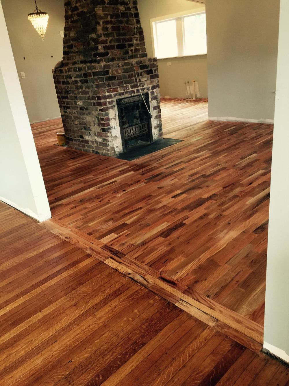 Our Utility Grade Oak Floors Myrtle, Hardwood Floor Threshold