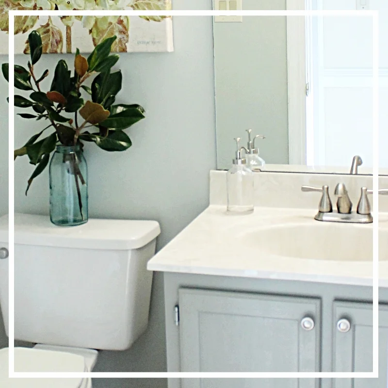 $200 Powder Room Makeover | Raleigh NC Interior Design
