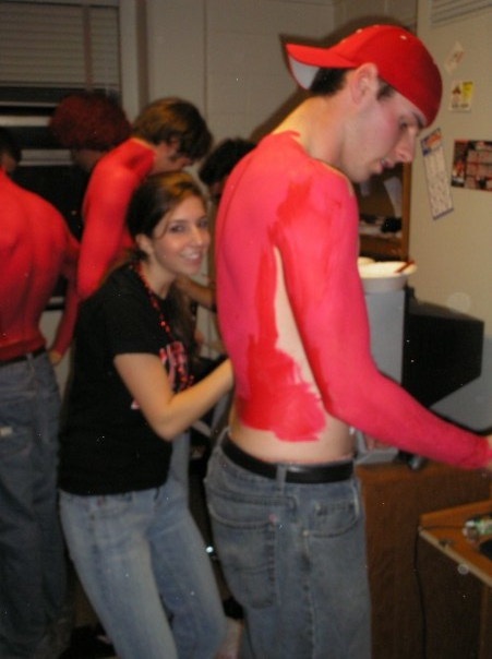 One of our first dates - a NCSU basketball game