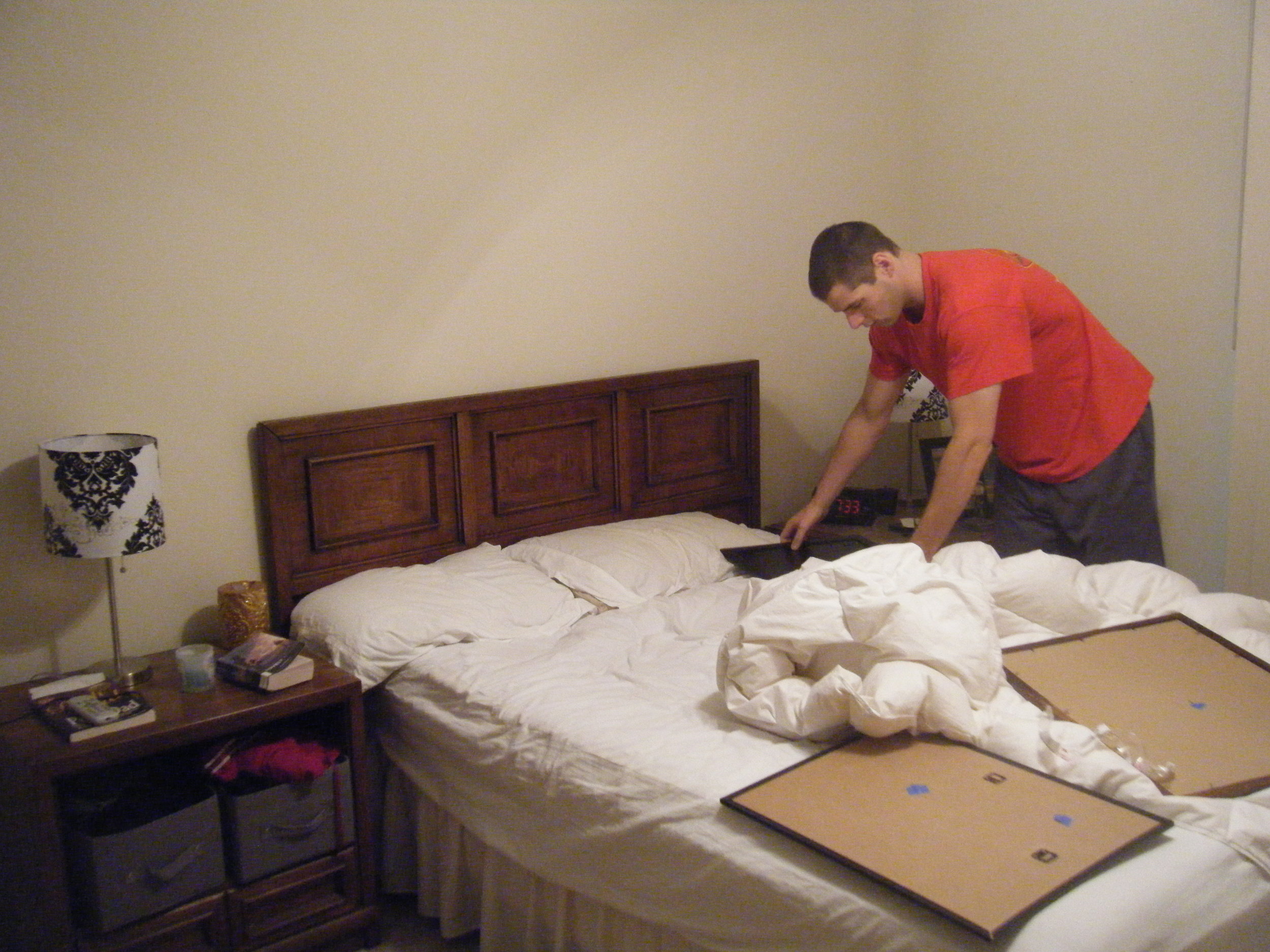 Our apartment bedroom before...