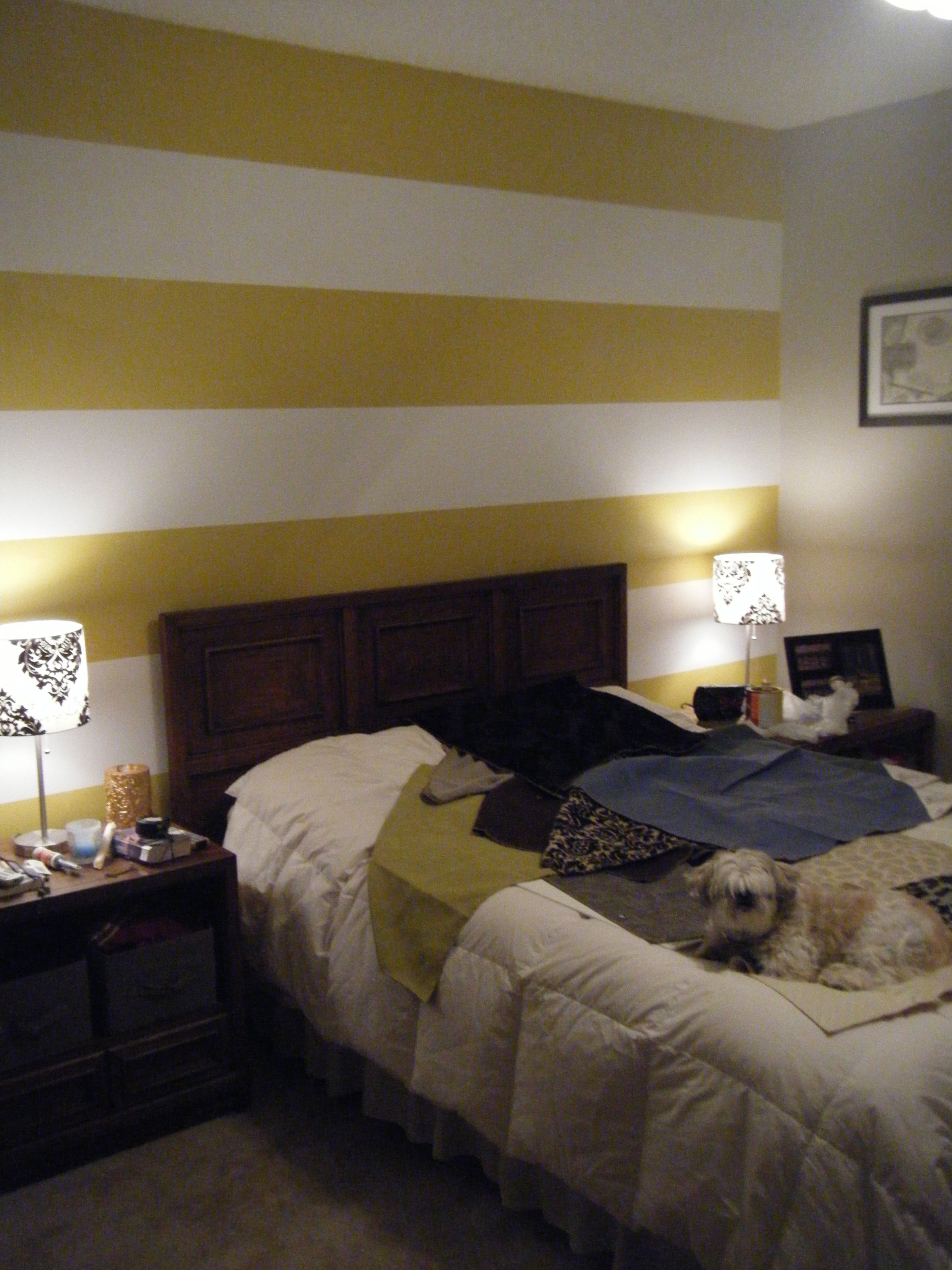 Bold accent wall after!