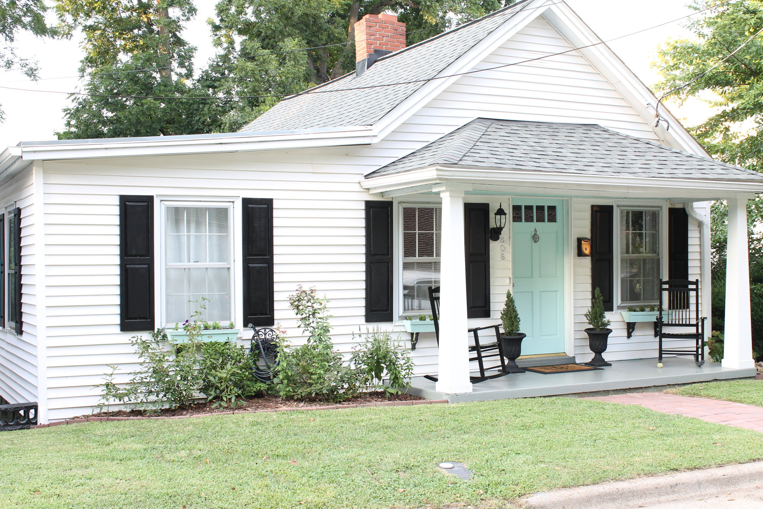 Our first house after