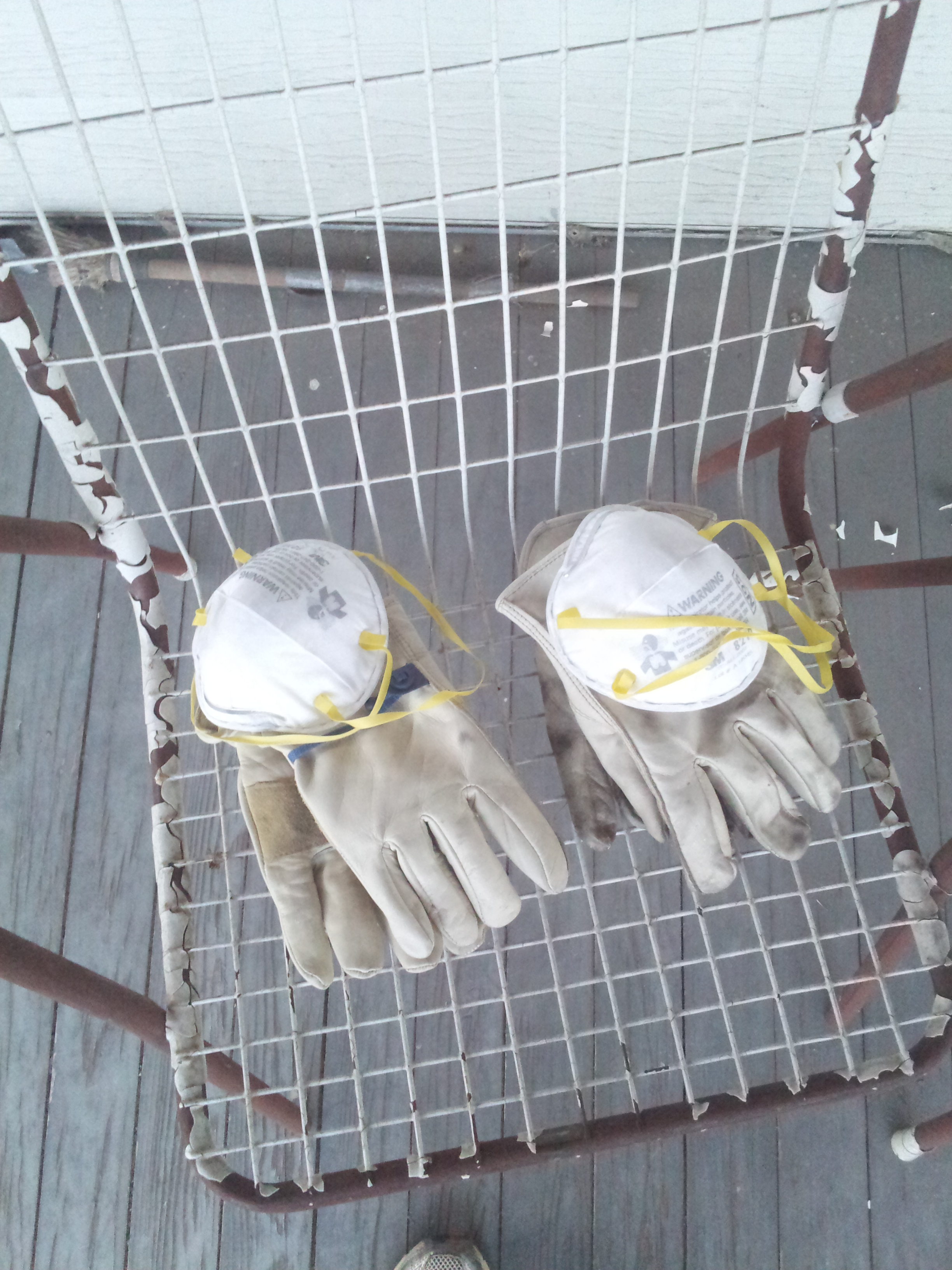 His and hers work gloves
