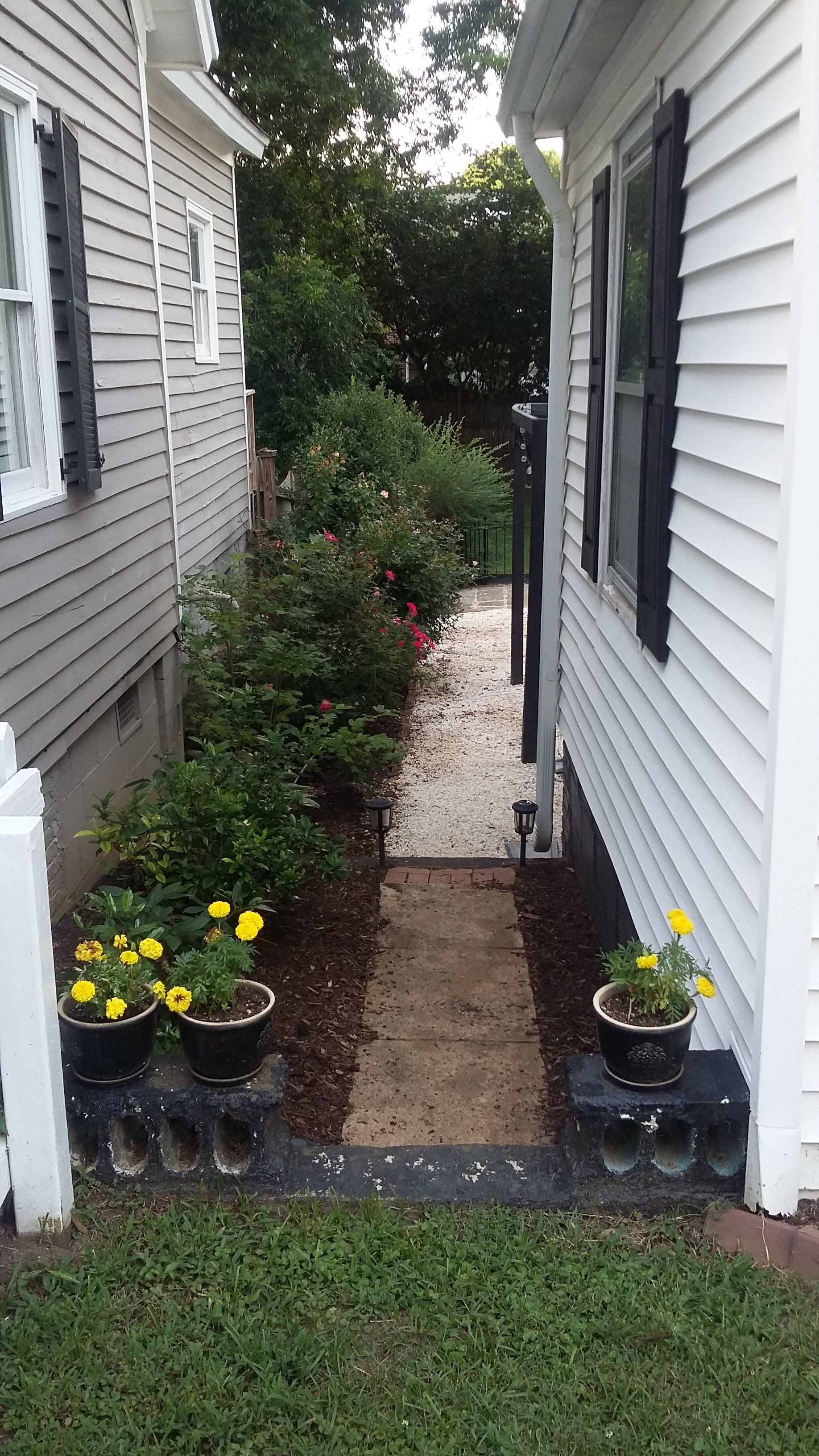 The same view as above, but all cleaned up after the tenants left. Easier said than done.