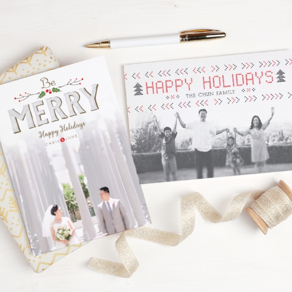 Basic Invite | Merry Holidays Photo Card
