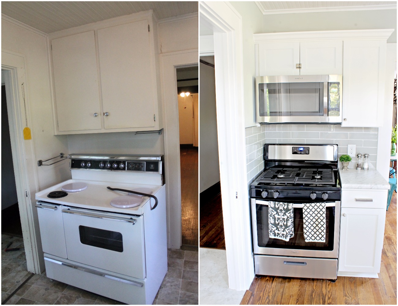 House Flipping Before and Afters - DIY BUDGET KITCHEN IDEAS WHITE SHAKER CABINETS (1).jpg