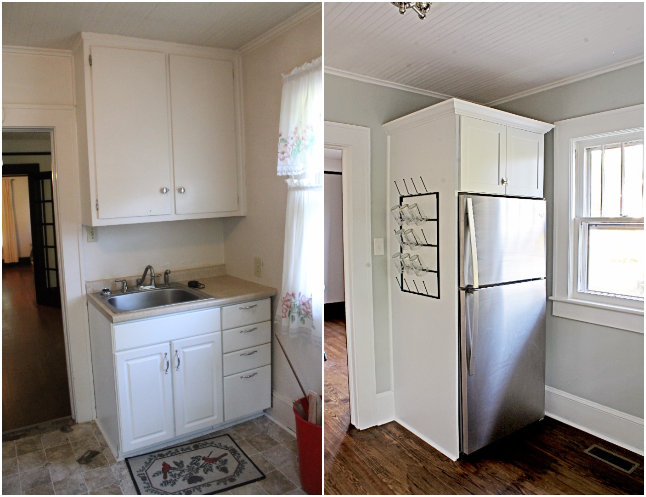 House Flipping Before and Afters - DIY BUDGET KITCHEN IDEAS WHITE SHAKER CABINETS (9).jpg