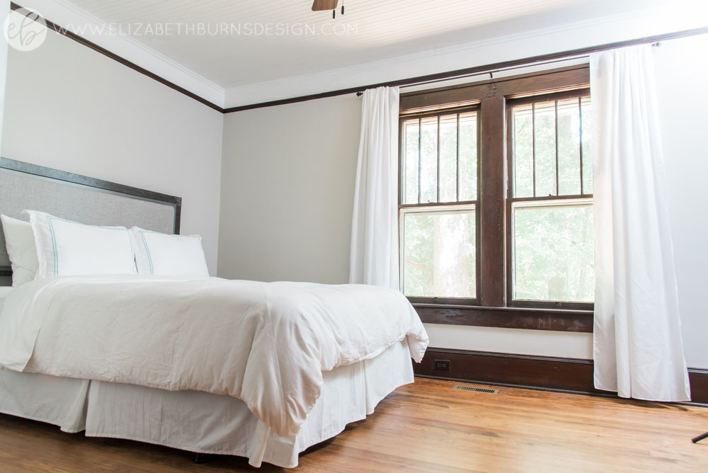 House Flipping Before and Afters - Bedroom Staging Ideas, Wood Trim Paint Colors - Sherwin Williams Repose Gray (2).jpg