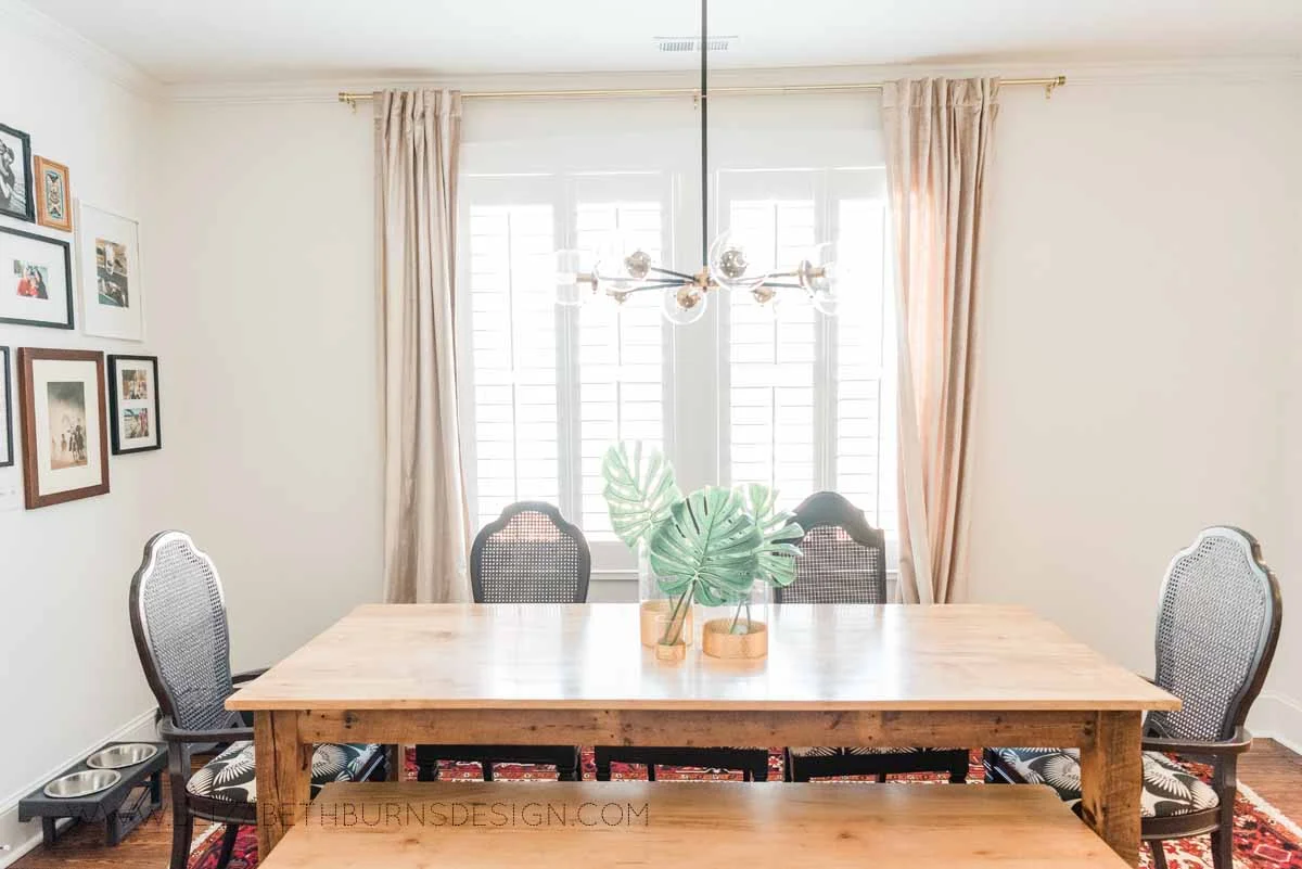 Elizabeth Burns Raleigh Interior Designer Modern Dining Room Reclaimed Wood Table Eclectic Bungalow Old House Pine Floors (4).jpg