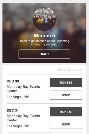 Maroon 5 Announces Their New Year S Eve Run In Vegas Bandsintown For Artists