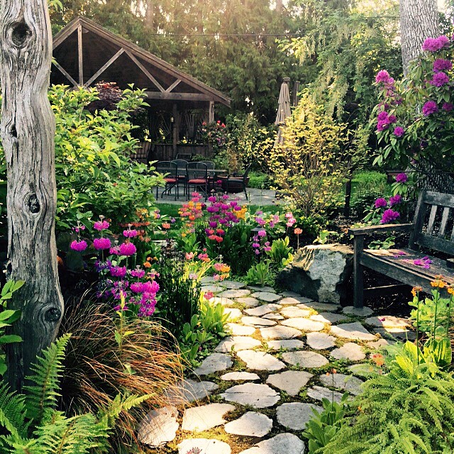 Beautiful morning at one of our very favourite residential properties. #yyjgardening