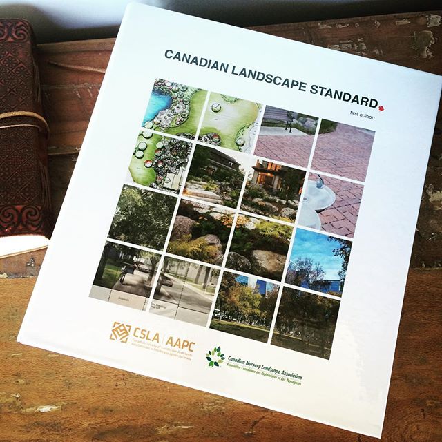 Some light reading... The new CANADIAN landscape standard arrived in the mail. It used to just be the British Columbia landscape standard. Many interesting additions and improvements in this one.
